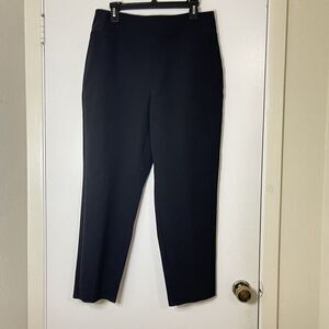 ATHLETA black Pull on knit cropped athleisure trouser pants size US 12